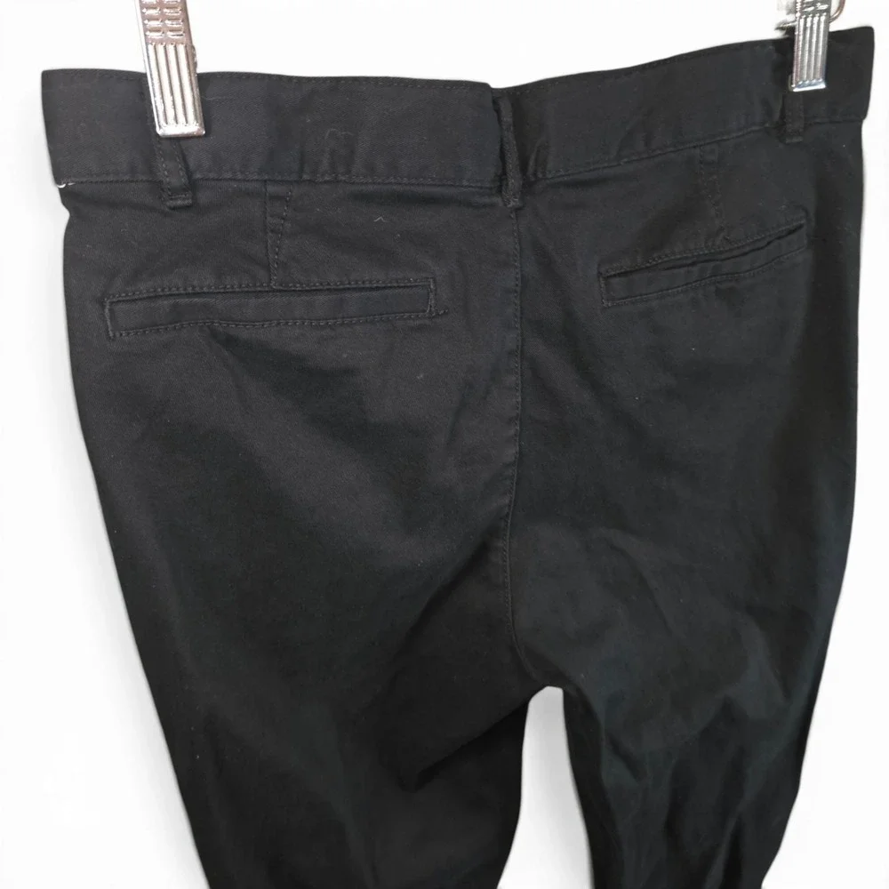The Children's Place Chino Pants Kids Size 14 Black School Uniform Straight Leg